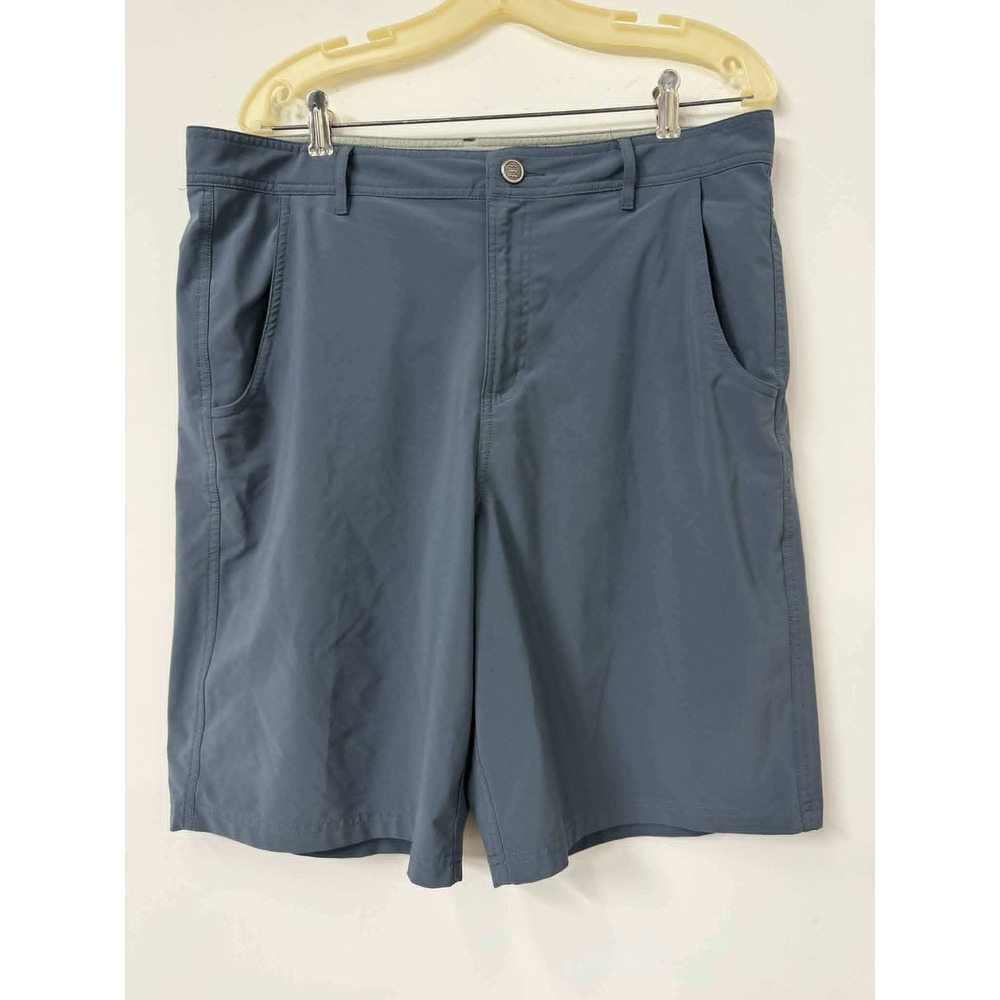 Free Fly Mens Size 34 Bamboo Performance Shorts Slate Blue Stretch Outdoor